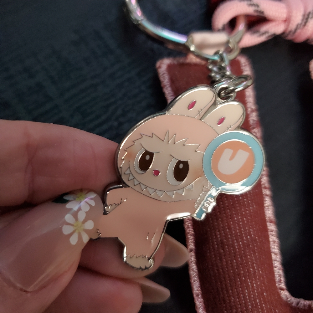 Pink and Brown Kids Keychain Accessory - Picture 4 of 7